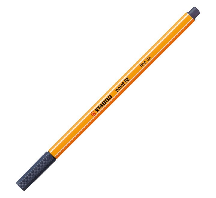 rotulador stabilo point 88 0.4mm gris payne 88/98