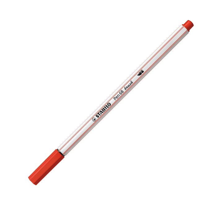 rotulador stabilo pen 68 brush 48 carmin