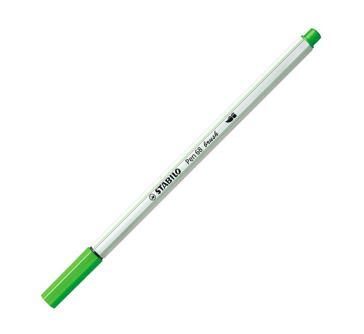 rotulador stabilo pen 68 brush 33 verde claro