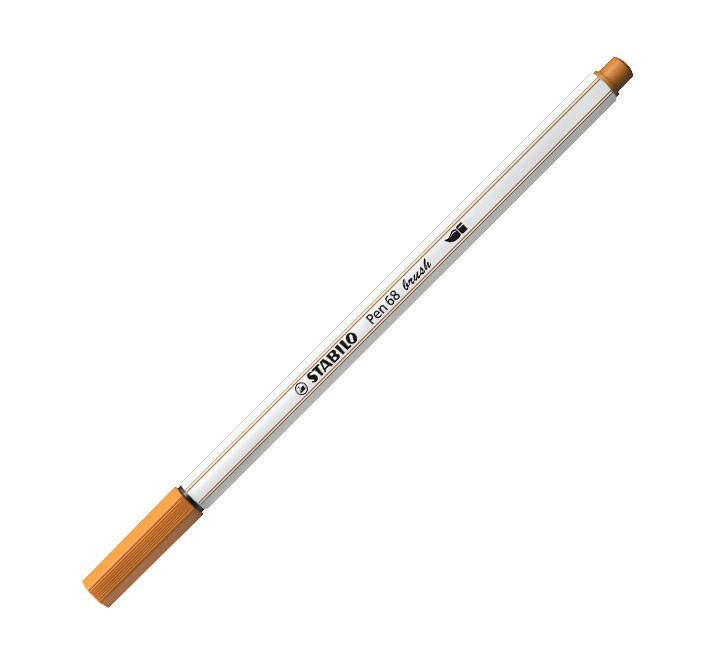 rotulador stabilo pen 68 brush 89 ocre oscuro