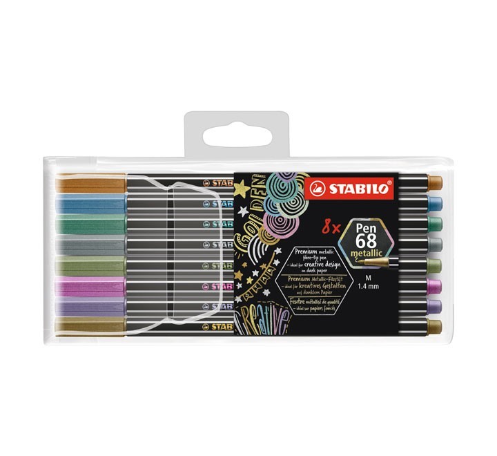 est. 8 rotulad stabilo pen 68 metallic stdo