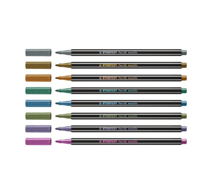 c. metal 8 rotu. stabilo pen 68 metallic stdo