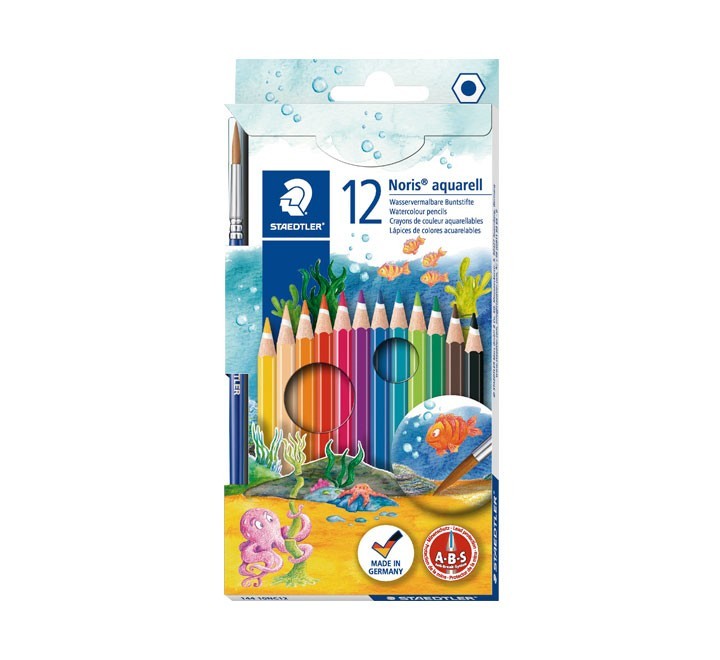 c.12 lapices staedtler noris aquarell 144 10