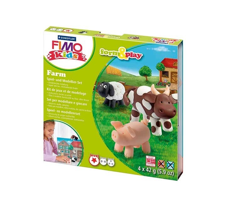 kit pasta fimo staedtler 4x42gr niv.1 granja