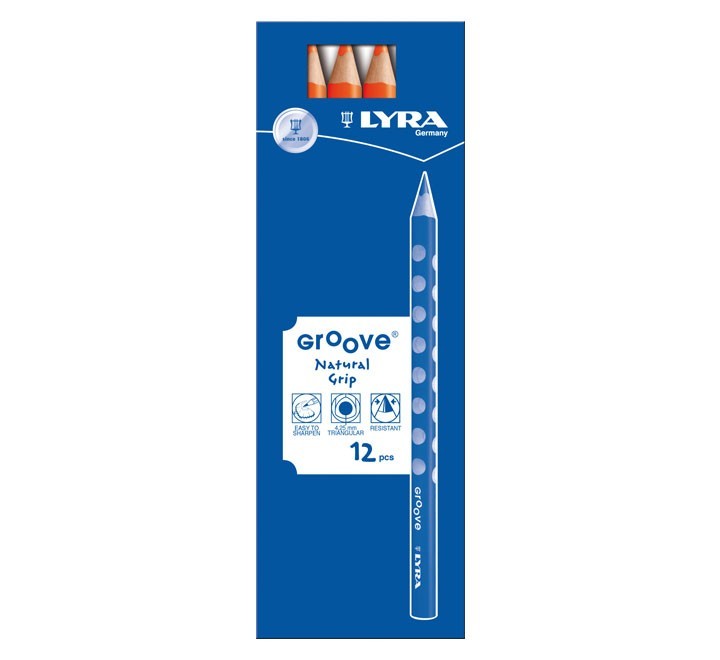 c.12 lapices lyra groove 3810013 naranja