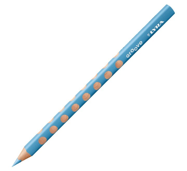c.12 lapices lyra groove 3810046 azul claro