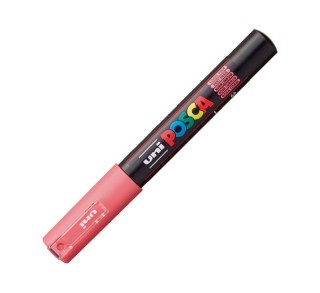 rotulador uni-ball posca pc1m 0.7 rosa coral