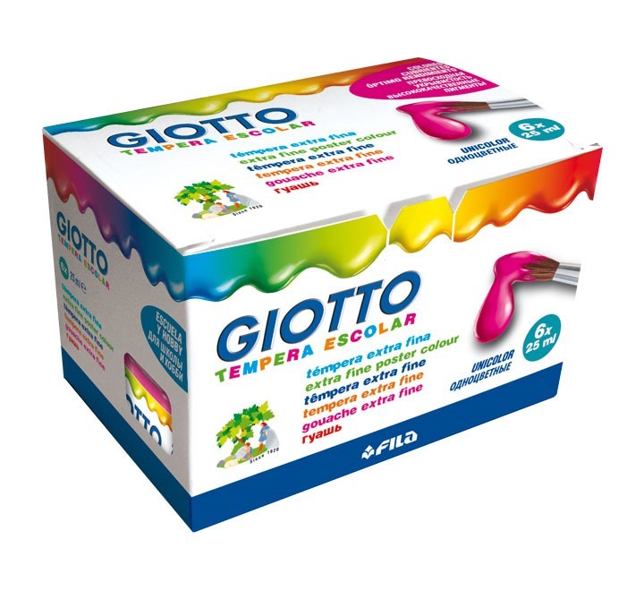 bote tempera escolar giotto 25ml magenta 356910