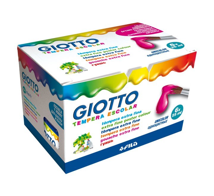 bote tempera escolar giotto 25ml az mar 356917