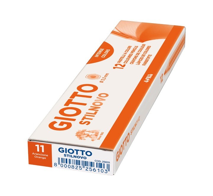 c.12u lapices giotto stilnovo naranja  256111