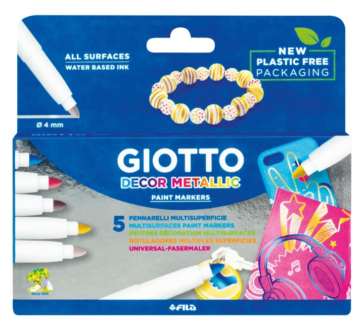 est.5 rotuladores giotto decor metal stdo