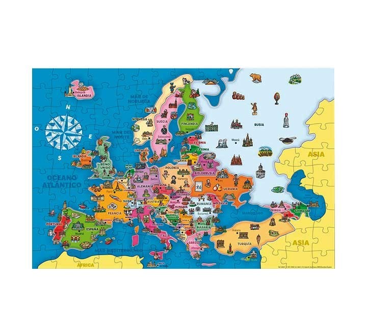 puzzle 125 pz. diset paises europa 68947