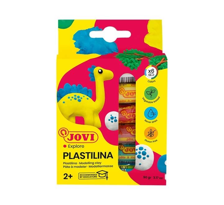 c. 6u plastilina jovi 15ggr stdo 90/6