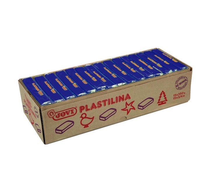 pastilla plastilina jovi 350g azul osc 7213