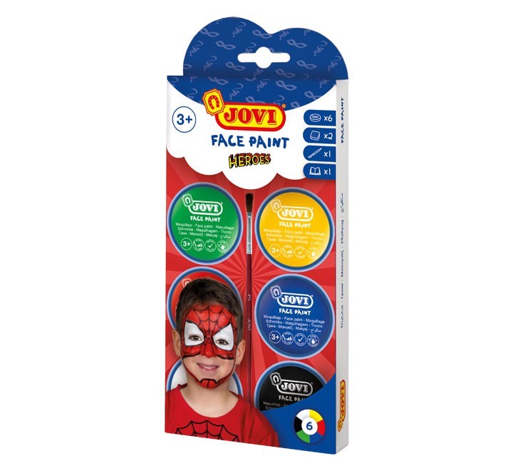 maquillaje crema paleta 6 colores jovi 174b heroes