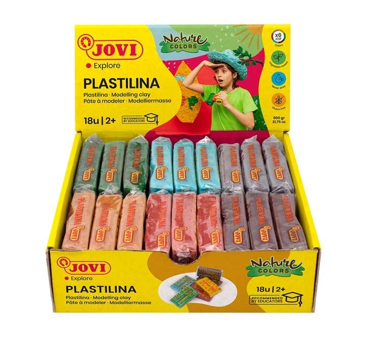 c. 18u plastilina jovi 50gr nature colors std