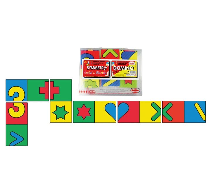 domino simetrias 28 fichas 7x14cm henbea 706
