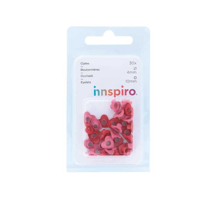 set 30 ojales innspiro corazon 10mm stdo