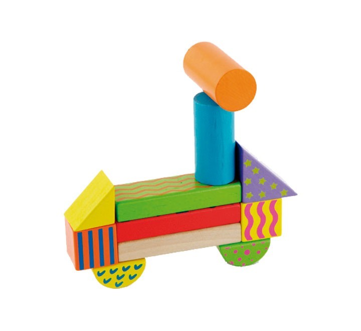 bloques madera 100 piezas andrey toys 16370