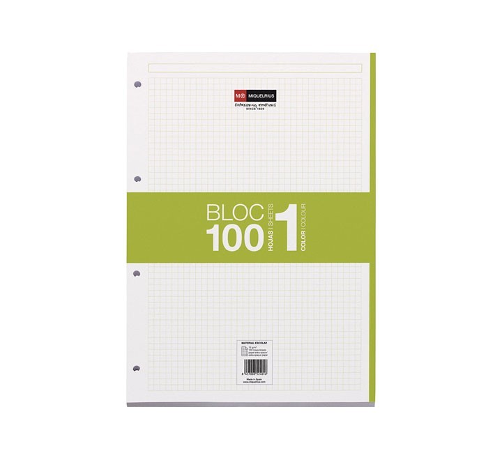 rec. 100h. miquelrius  a4 cuadricula verde