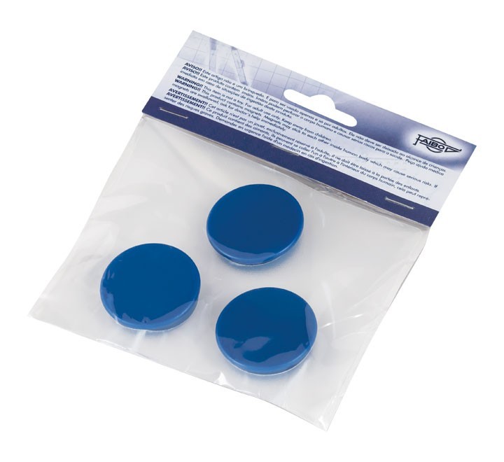 blister 3 imanes faibo 30mm azul 60-30-07