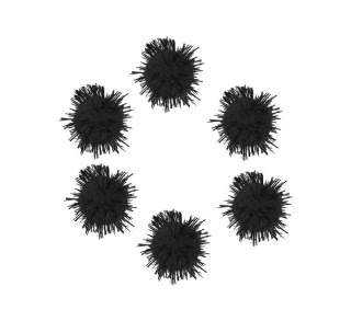 b. 20 pompones brill. innspiro 25mm negro