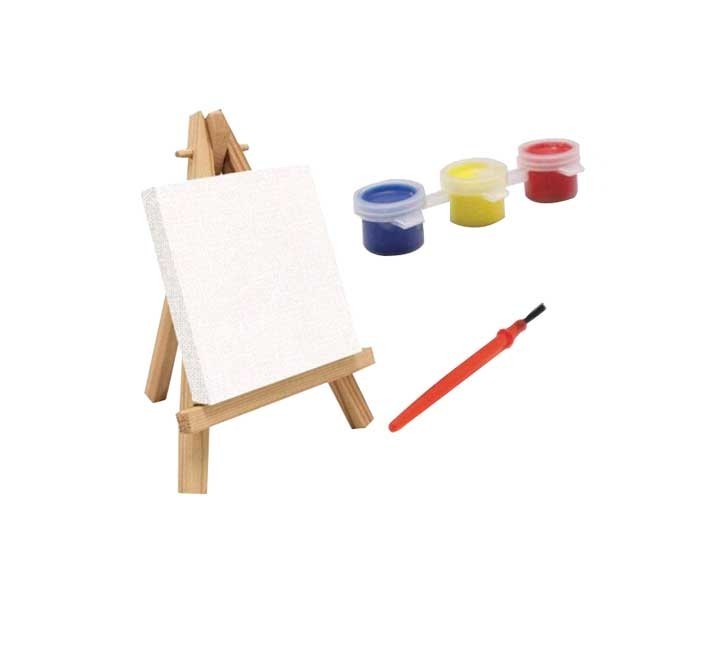 bl. mini lienzo bismark kids+pincel+3 pinturas