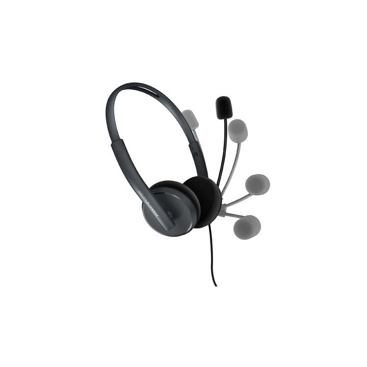 auriculares energy sistem office 2 anthracite on-ear pc mac smartphone 3.5mmplug retractable