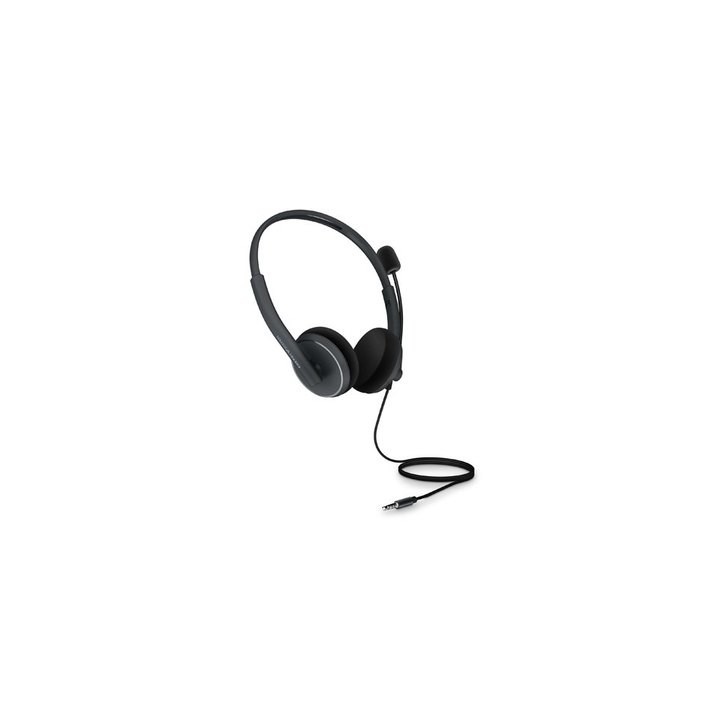 auriculares energy sistem office 2 anthracite on-ear pc mac smartphone 3.5mmplug retractable