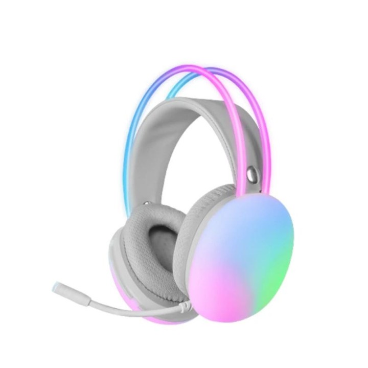 marsgaming auriculares mh-glow pc/ps4-5/xbox white