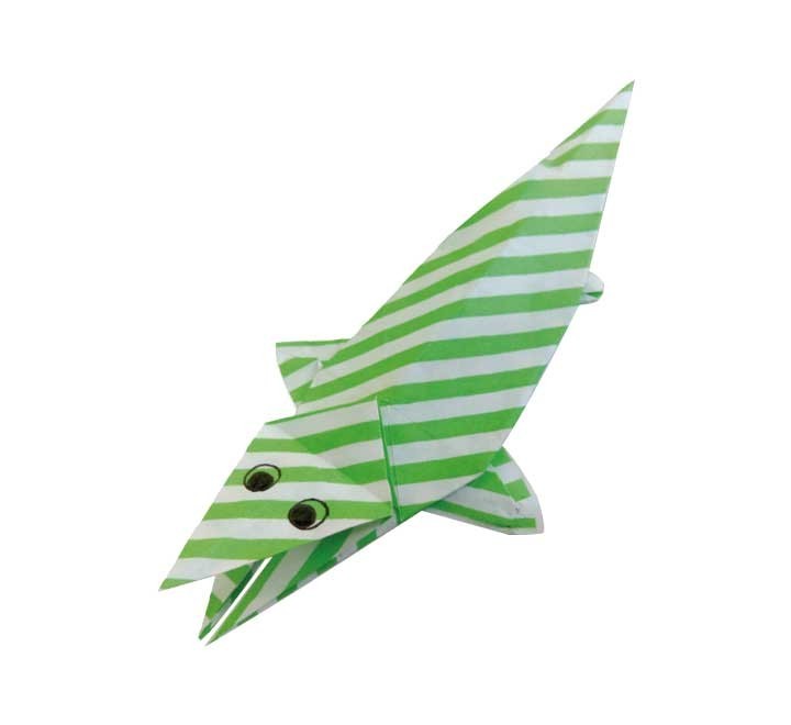bl. 20h pap. origami niefenver 20x20 verde mod. 3