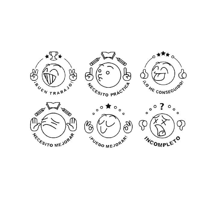 bote 6 sellos motivacion niefenver emoticonos