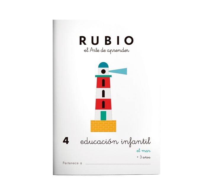 pack 10 cuadernos rubio educ. infantil pr4