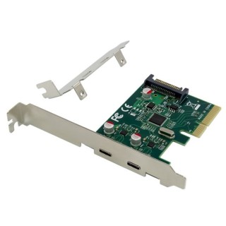 conceptronic tarjeta conceptronic emrick07g pci express 4x 2 puertos usb 3.2 gen2 (2xusb - c)