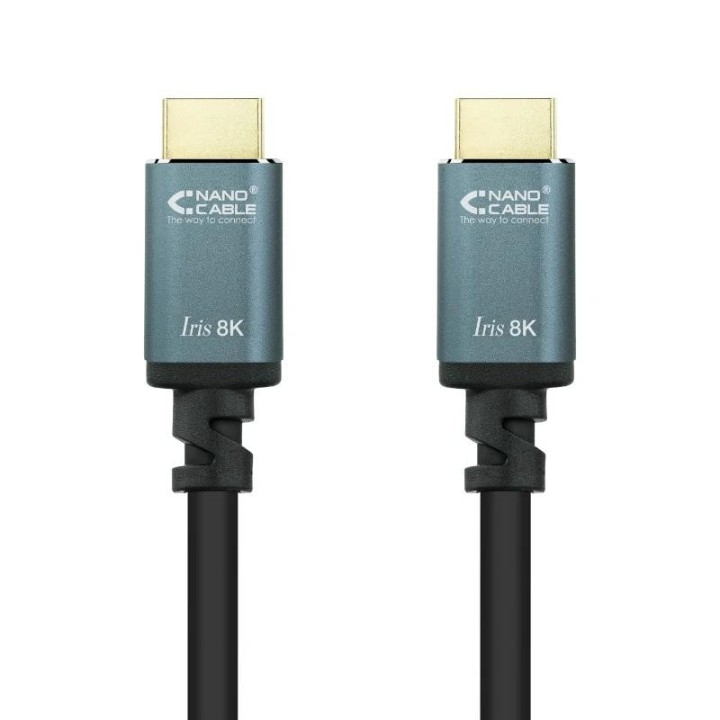 nanocable cable hdmi 2.1 iris 8k m-m 10 metros