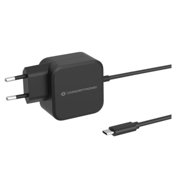 conceptronic cargador de pared usb tipo c conceptronic ozul05be 100w