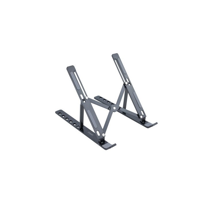 tooq soporte elevador para portatiles, tablets, moviles y libros, gris oscuro