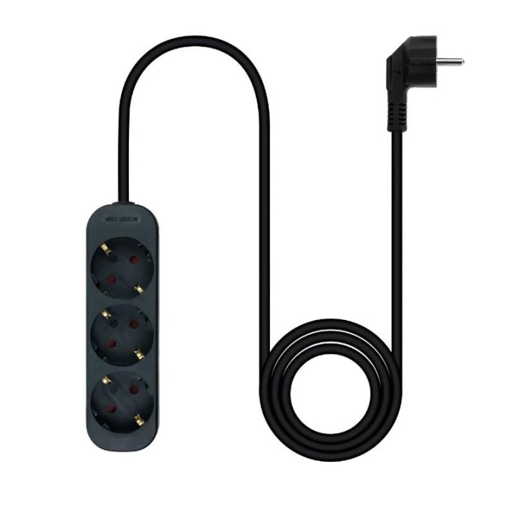 nanocable regleta de enchufes 4 tomas 1.4 m negro