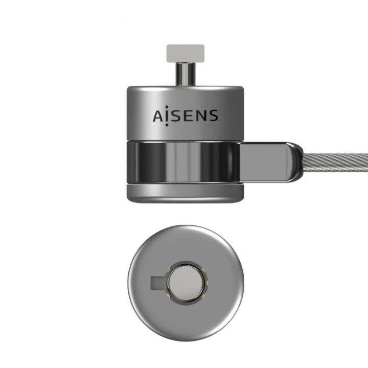 aisens cable seguridad  cerradura llave  1.5m