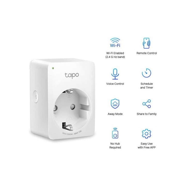 tp-link tapo p100 enchufe inteligente blanco 2990 w