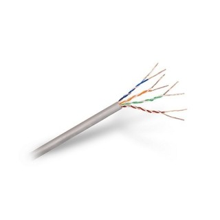 cable red utp cat5e rj45 aisens 305m gris awg24   trenzado   rigido