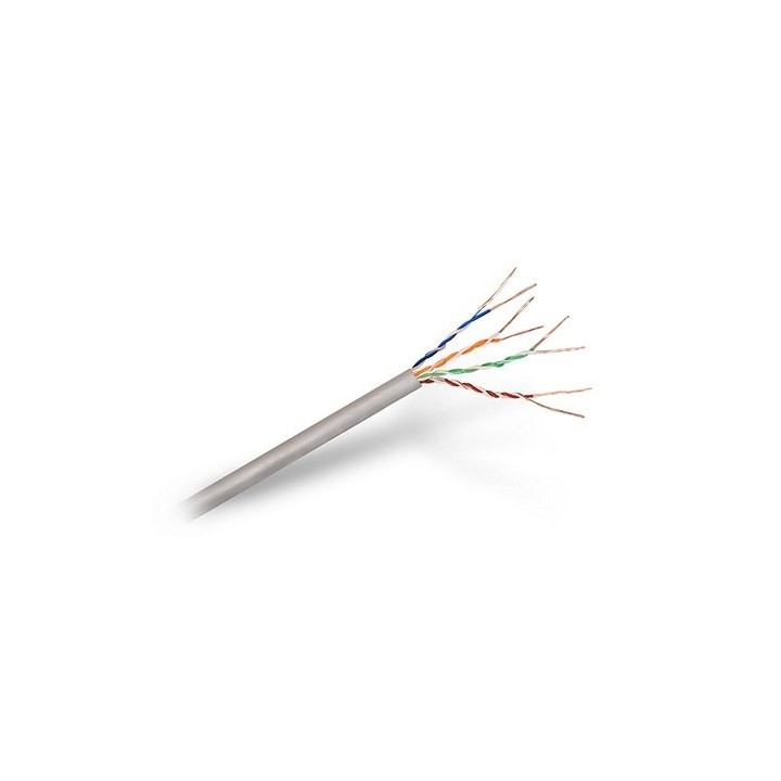 cable red utp cat5e rj45 aisens 305m gris awg24   trenzado   rigido