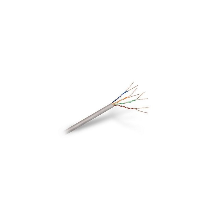 cable red utp cat5e rj45 aisens 305m gris awg24   trenzado   rigido