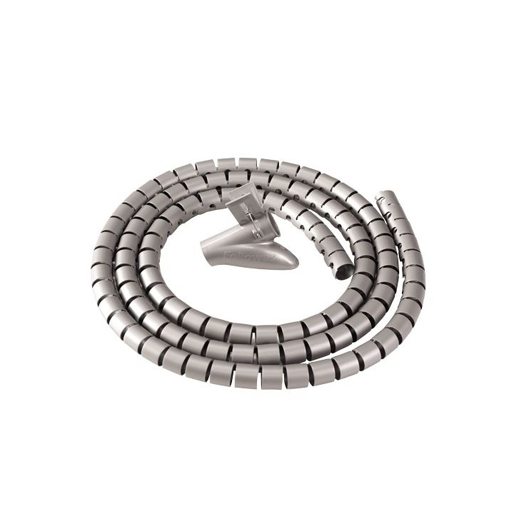 organizador cables zip 2m plata fellowes 9929801