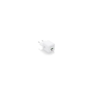 cargador aisens gan 25w 1xusb-c pd3.0 qc4.0 1xusb-a qc3.0 blanco