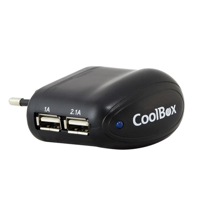 coolbox cargador coolbox de pared 5v 2xusb